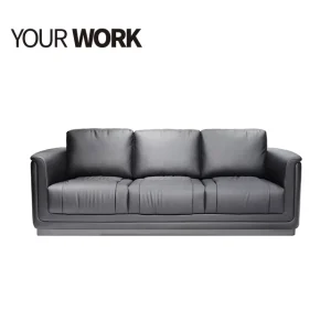 High End Boss Office Hospital Used Commercial Home Office Reception Sofa Set Luxury Modern Design Leather Office Sofa Set