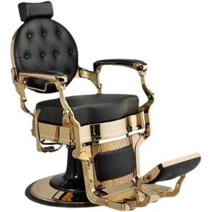 High End Commercial Furniture Barber Chairs Barber Shops Modern Fabric Hairdressing Chairs 1 Piece Set