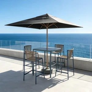 High End Custom Made Resort Hotel Modern Outdoor Bar Stools and Villa Tables