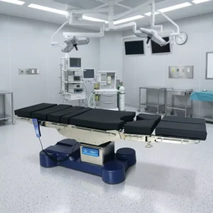 High End Electro Hydraulic Operating Table HE 608 T Electric Kidney Bridge Split Leg Plates 30° Tilt for Urology Surgery