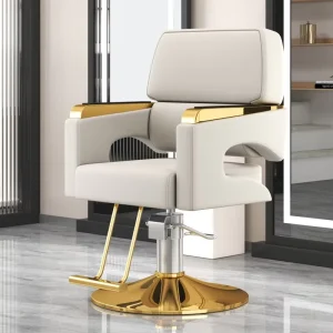 High End Hair Salon Furniture Armchair Can Rotate Adjustable Barber Chair