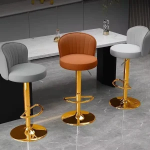 High End Household Rotating Bar Stool Lifting Cashier Chair for Front Desk Elegant Bar Furniture
