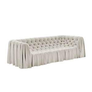 High End Italian Design Modern Luxury Hotel Living Room One or Three Seats Sofa Set Customized Material Manufacture Furniture