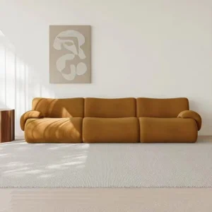 High-End Light Luxury Velvet Sofa Set Nordic Design Durable Solid Wood Legs Modular Combination for Living Rooms Villa Hotel Use