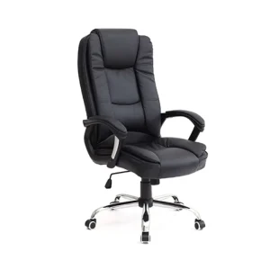 High End Luxury Comfortable CEO Manager Office Chair Meeting Ergonomic Computer Chair Genuine Leather Mesh Stainless Steel