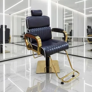 High End Luxury Men Barber Chair With Adjustable Headrest and Wide Seat for Salon Barbershop