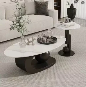 High End Luxury Modern Style Coffee Table High Quality Metal Frame for Dining Room Bedroom Living Room Furniture