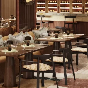 High End Luxury Restaurant Furniture Commercial Use Dining Table Set for Hotel Hall