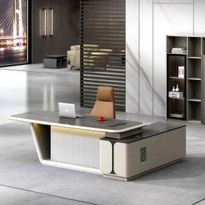High End Manager Wooden Desks Commercial Unique Modern Office Table Workstation General Luxury Executive Office Desk