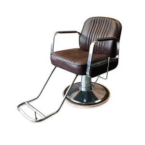 High End Metal Heavy Steel Swivel Lift and Lower Hair Salon Barber Chair