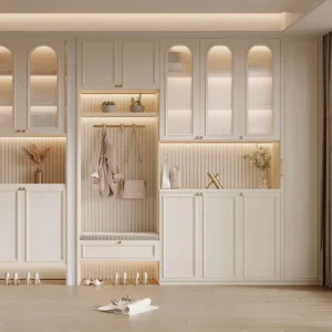High End Modern Custom Shoe Cabinet with Hidden Compartment for Entrance Hall Whole House Decoration