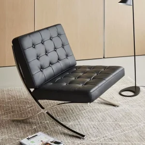 High End Modern Designer Chair PU Leather Comfortable Chaise Chairs Living Room Lounge Chair for Home Villa Hotel