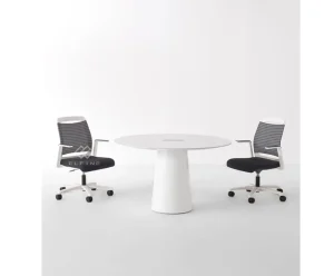 High End Modern Luxury White Solid Surface Stainless Steel Conference Table for Office Hotel Hospital Use