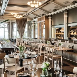 High End Restaurant Furniture Solutions Restaurant Table and Chair Restaurant Booth with 3D Interior Design Service