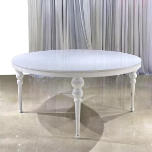 High End White Round Table for Wedding Events Banquet