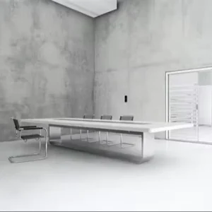 High Gloss Meeting Table White Surface 20 Person Conference Table Fasion Conference Tables and Chairs