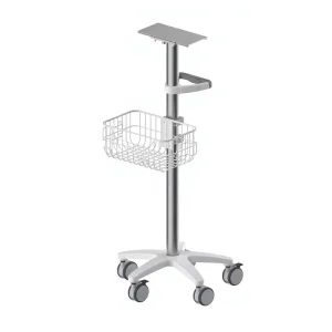 High Grade Aluminum ECG Rolling Stand Medical Patient Monitor Trolley for Hospital Nurse CE