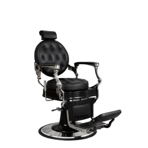 High-Grade Customizable Classic Barber Chair for Salons and Schools Manufactured with Leather