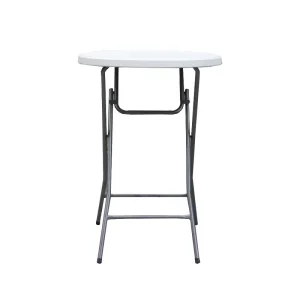 High Legged Bar Counter Folding Dining Table Modern Minimalist Design Plastic Foldable Waterproof Durable Courtyard Warehouse