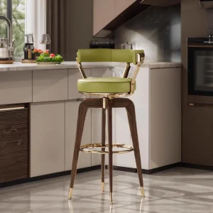 High Legged Chair Modern Minimalist Kitchen Rotating Designer light Luxury Backrest home Coffee Shop internet Famous bar Chair