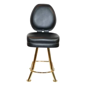 High Legged Four Legged Bar Casino Slot Machine and Club Chairs with Titanium Finish