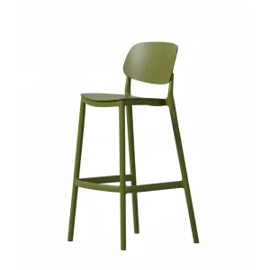 High Legs PP Plastic Bar Chairs Coffee Shop Nordic Style Plastic Bar Chair Hotel Restaurant Club Stacking High Chair