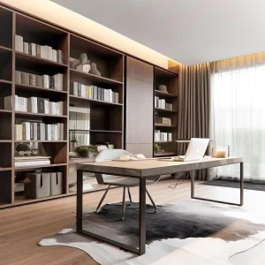 High Load-bearing Solid Frame Book Desk Thickened Lumber for Family Study Heavy Books and Equipment Storage Unit