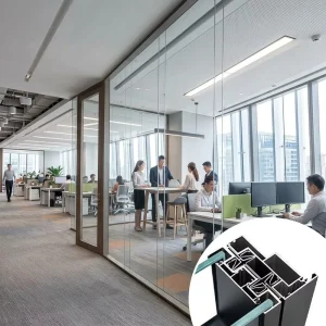 High Material Glass Room Divider Partitions Wall for Office Custom Office Room Screen Divider Partition Wall