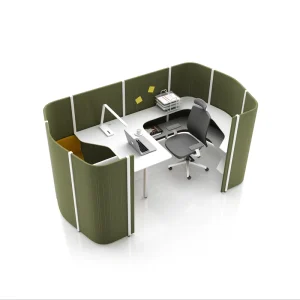 High Office Cubicles Fabric Partition Workstation