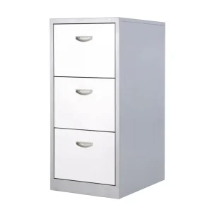 High Quality 3 Drawer Steel File Cabinet with Lock A4 Hanging Filing Cabinet Vertical Office Storage Cabinet
