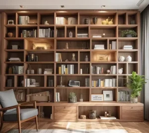 High Quality 7 Layer Wooden Bookshelf for Home and Office School Library Frame Bookshelf