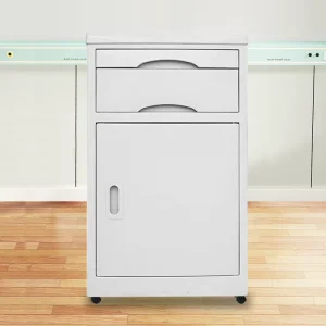 High Quality ABS and Metal Hospital Bedside Table Modern Design for Hospitals Nursing Homes Clinics and Bedrooms