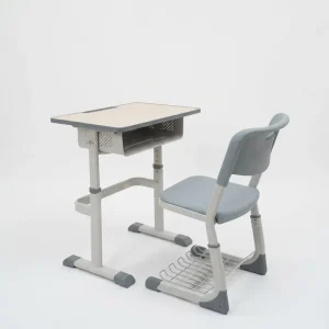 High Quality Adjustable Height Environmentally Friendly School Desk Set Student Desk and Chair for Sale 70*50cm