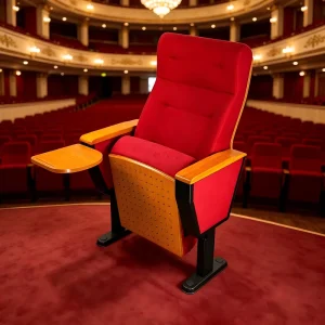 High Quality Auditorium Seating Theater Chair with Writing Tablet for Cinema Church Lecture Hall