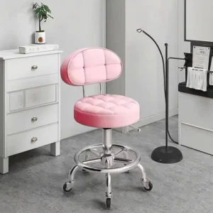 High Quality Comfortable Revolving Barber Chair for Beauty Salon and Massage Parlor Modern Design Metal Hair Salon Chair