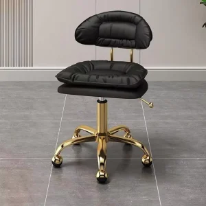 High Quality Comfortable Stainless Steel Leather Barber Chair with Adjustable Height and Modern Design for Beauty Salons