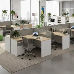 High Quality Commercial Furniture L Shaped Office Cubicles for Office Building