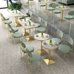 High Quality Commercial Furniture Restaurant Sofa Booths Seating Custom Dining Table and Chair Sets