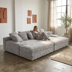 High Quality Corduroy Modern Modular Foldable Futon Sleeper Small Size Apartment Folding Sofa Bed Guest Room Home Furniture