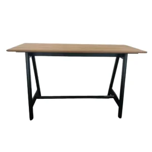 High Quality Custom Large Bar Table with Veneer Top and Metal Base Stable Plywood for Restaurant Furniture and Event Hiring