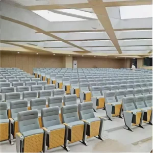 High Quality Custom Luxury Theater Furniture Lecture Hall Ballroom Fabric Theater Single Movable Chair