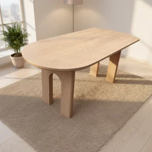 High Quality Custom Walnut Dining Table Modern Design for Home or Apartment for Hotel or Restaurant Use Wood Material