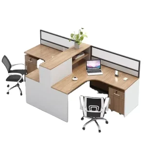 High Quality Customizable Wood Call Center Cubicles Office Workstations Modern Design Multifunction Features for 2 6 Person
