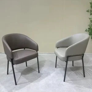 High Quality Dining Chair Modern Design Style with Leather Upholstery for Home Apartment Hotel Villa Use