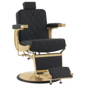 High Quality Durable Hairdressing Equipment Comfortable Styling Salon Furniture Classic Leather Wooden Packing Barber Chairs