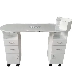 High Quality Gold Frame Nails Table Salon Manicure Furniture Sintered Stone Table Top Manicure Station Table Design