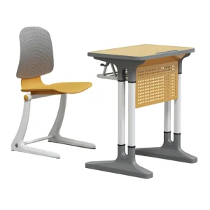 High Quality Height Adjustable School Student Reading Desk Set