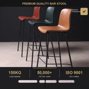 High Quality High Stools Bar Chairs Modern Leather Bar Stool Furniture Chairs