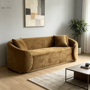 High Quality Home Modern Italian Couches Luxury Furniture Three Seat Sectional Velvet Sofa Set for Apartments