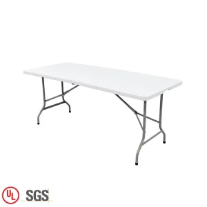 High Quality Lightweight Portable Plastic 6ft Fold in half Table Outdoor Garden Party Camping Foldable Folding Table